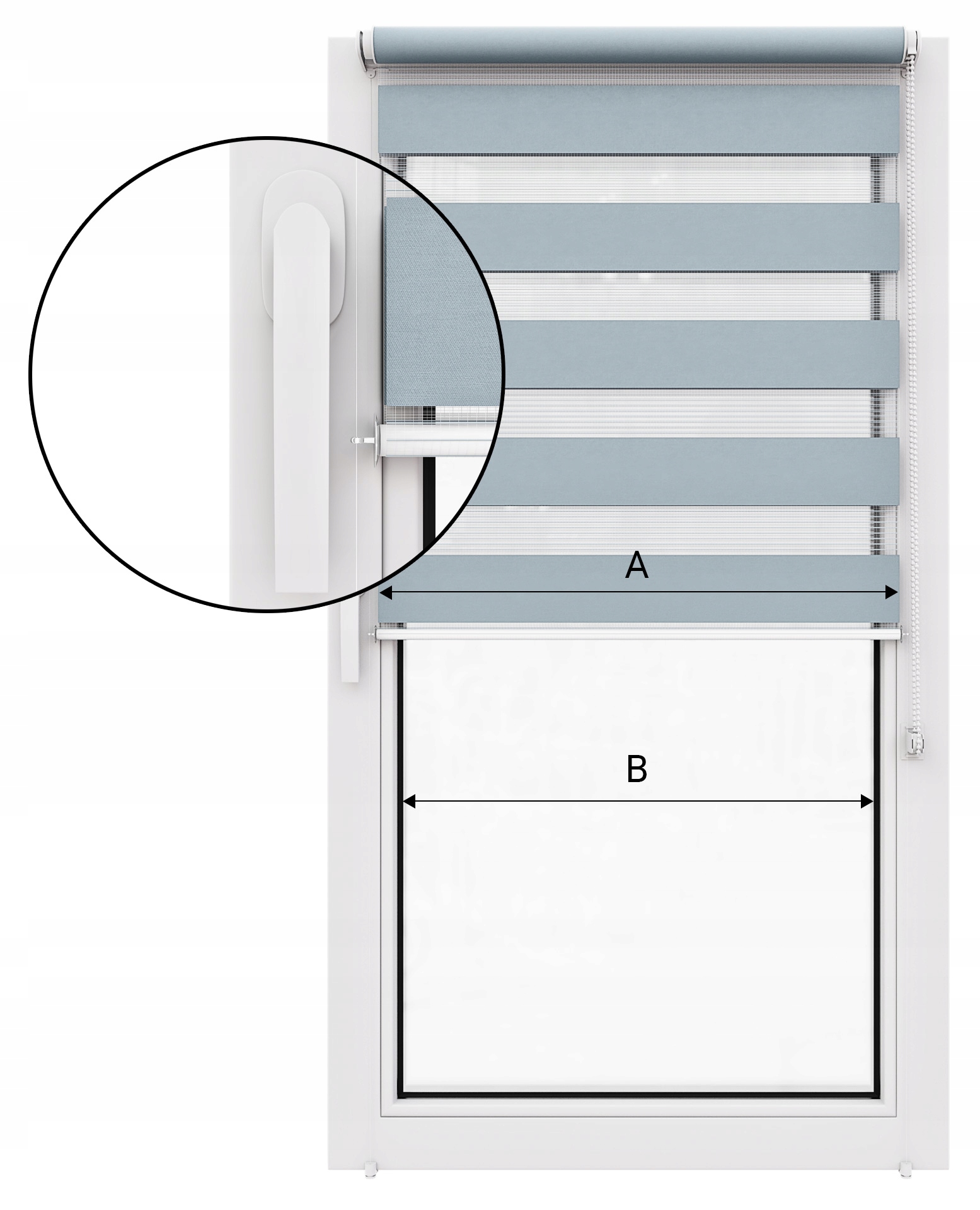 ROLETY DZIEŃ NOC NA WYMIAR Z NAPINACZEM Balkonowa Kod producenta 1000000