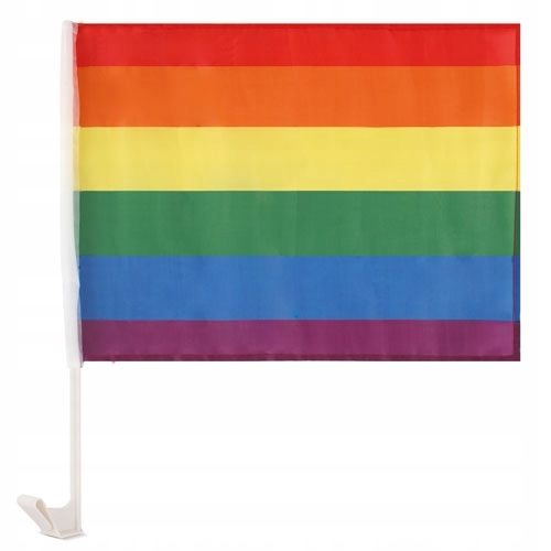 

Flaga Tęczowa samochodowa Do Auta Pride Lgbt tęcza