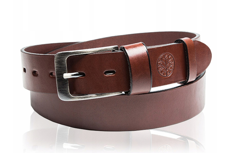 Pasek skórzany męski brązowy do spodni Betlewski Marka Betlewski