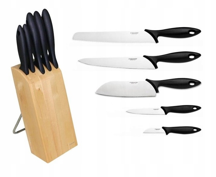 NOŻE FISKARS ZESTAW 5 NOŻY W BLOKU KS 1004931