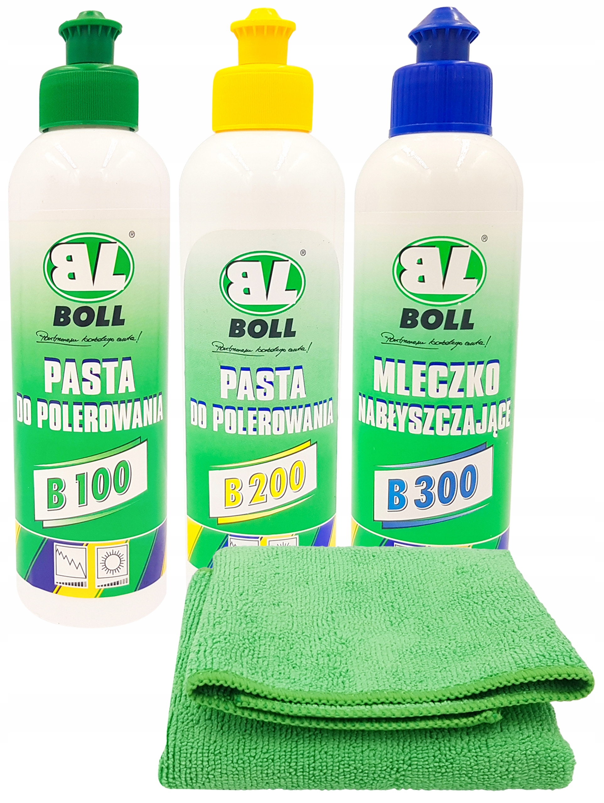 

Boll Zestaw Polerski Pasta Mleczko Mikrofaza