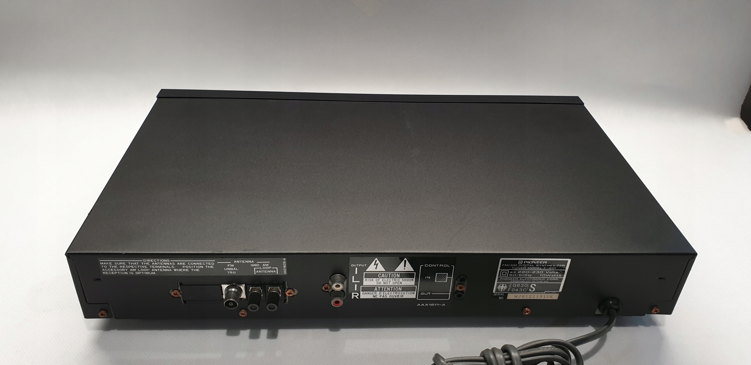 TUNER PIONEER F-201 Radio FM AM