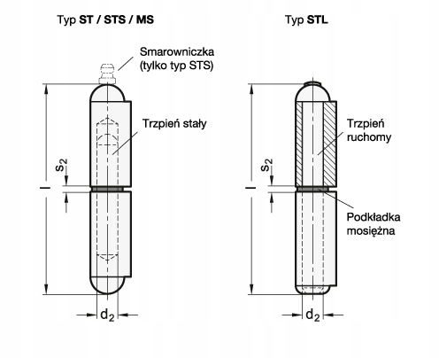 Zawias do wspawania 100-ST Marka inny