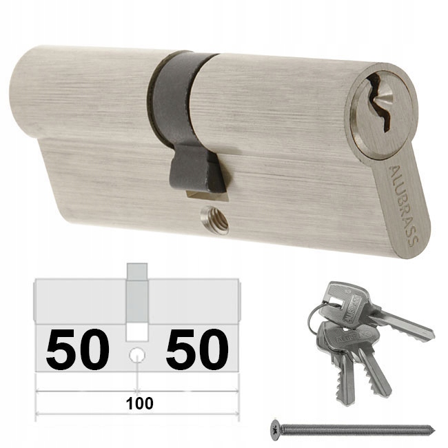 

Wkładka 50/50 Alubrass Nikiel Satyna