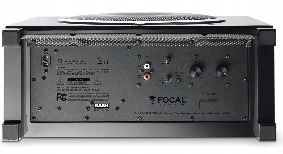 FOCAL SUB AIR BLACK BEZPRZEWODOWY, ŚWIETNY DESIGN I EKSPLOZJA BASU, K-ÓW Kolor czarny