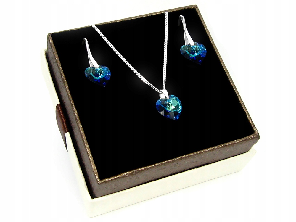 

Kolczyki naszyjnik Seruszka Swarovski srebro 925