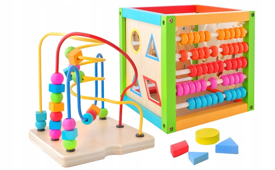 

Kostka Edukacyjna Spirala Drewniana Klocki