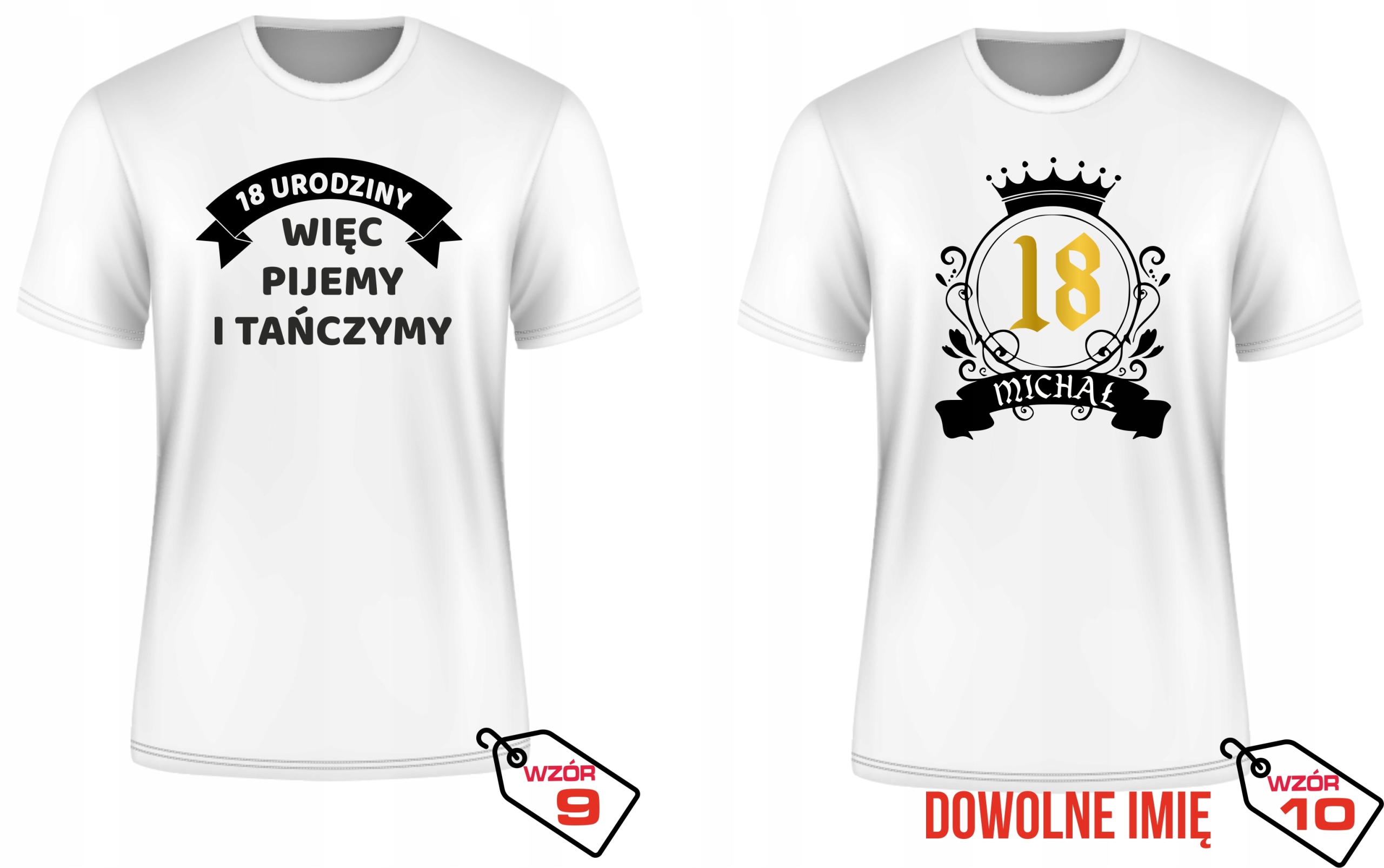 KOSZULKA NA 18 URODZINY 18 LAT SUPER PREZENT /M Kolor wielokolorowy