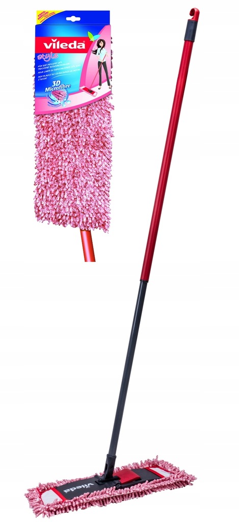 Levně Vileda Plochý mop na podlahu Chenille 3D s tyčí