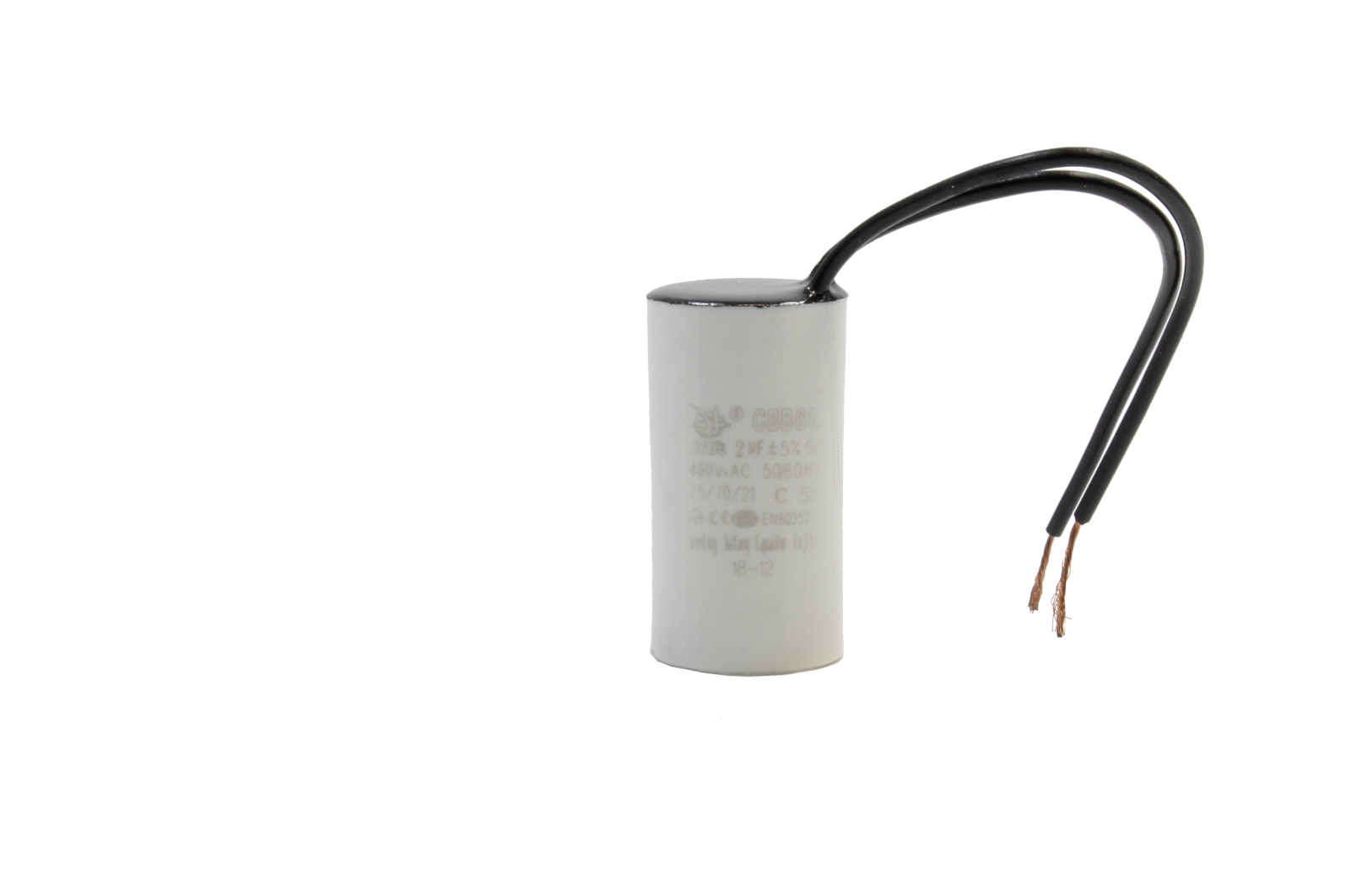 

Kondensator silnika 2uF 450V Ac (dwa przewody)