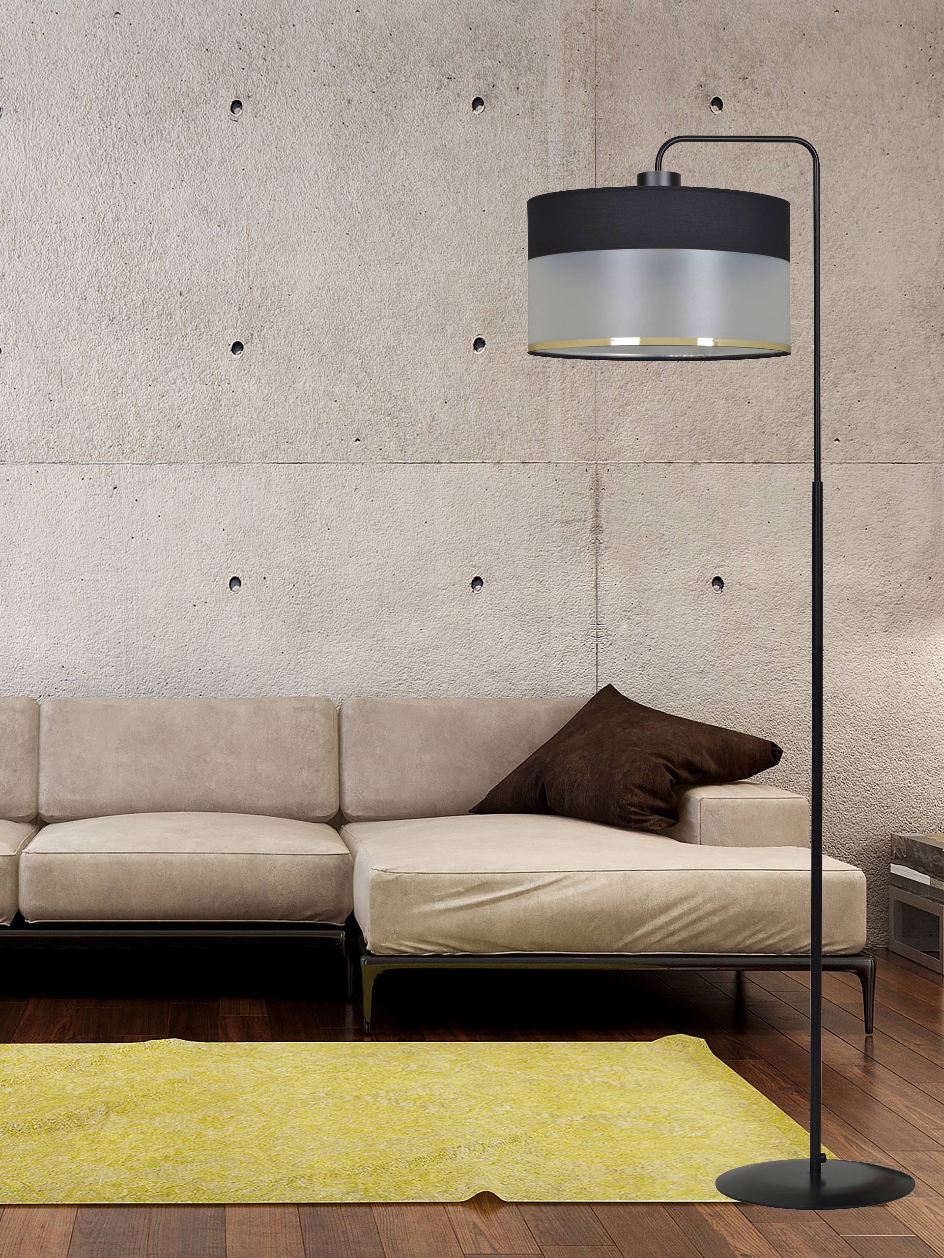 NOWOCZESNA LAMPA STOJĄCA PODŁOGOWA ABAŻUR MUTO LED Długość/wysokość 150 cm