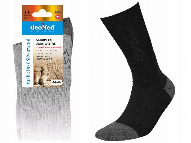 

Deomed SilverWool Medyczne bezuciskowe ca38-40
