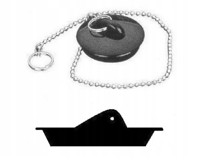 

Korek wanna zlew wanny zlewu z łańcuszkiem