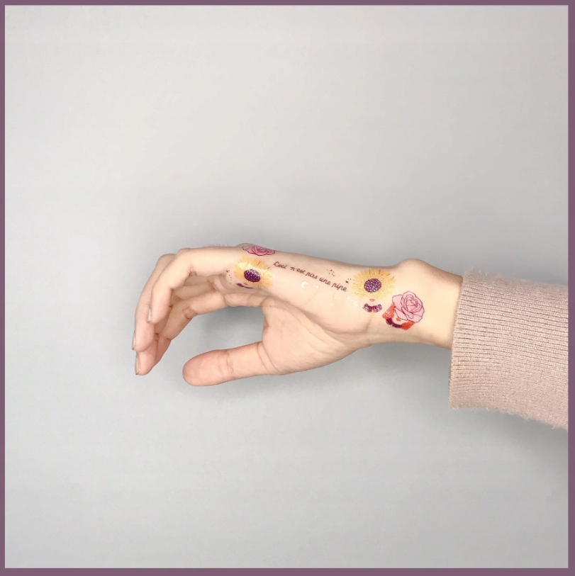 Paperself wodny tatuaż damski kolorowy 2szt Salute EAN (GTIN) 5060270572886