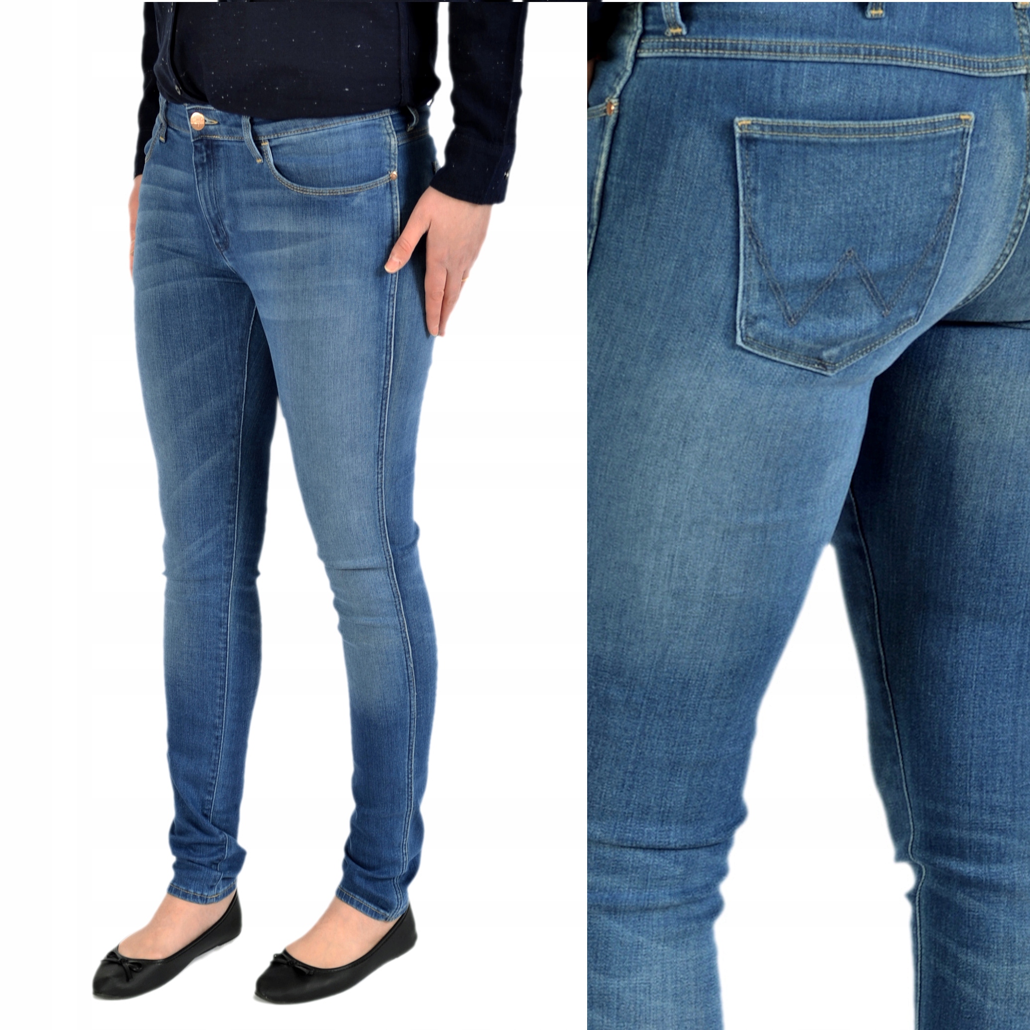 Džíny Wrangler Corynn Aquatic Coral W27 L34