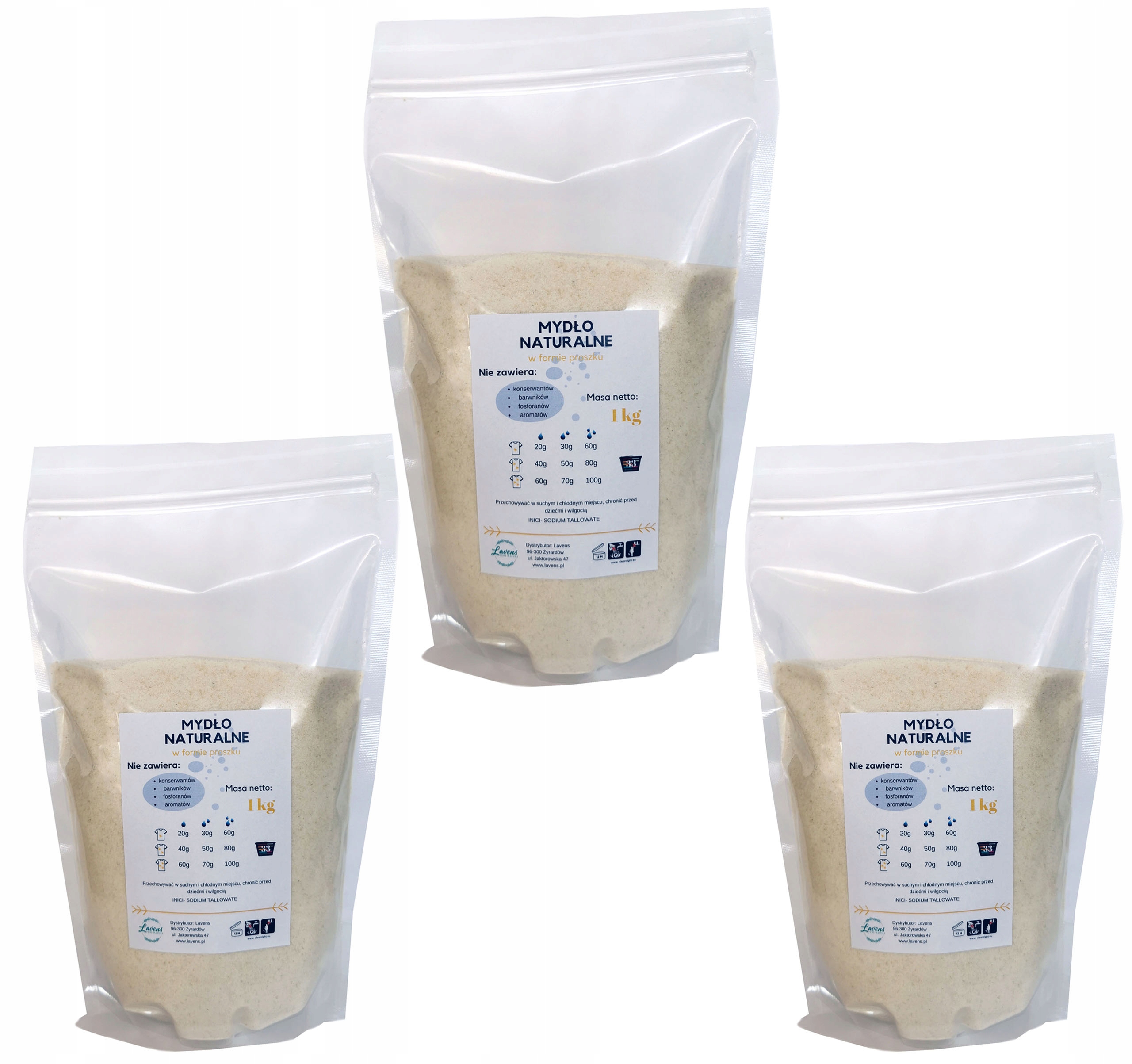 

Płatki Mydlane Mydło W Proszku 3 x 1kg Naturalne