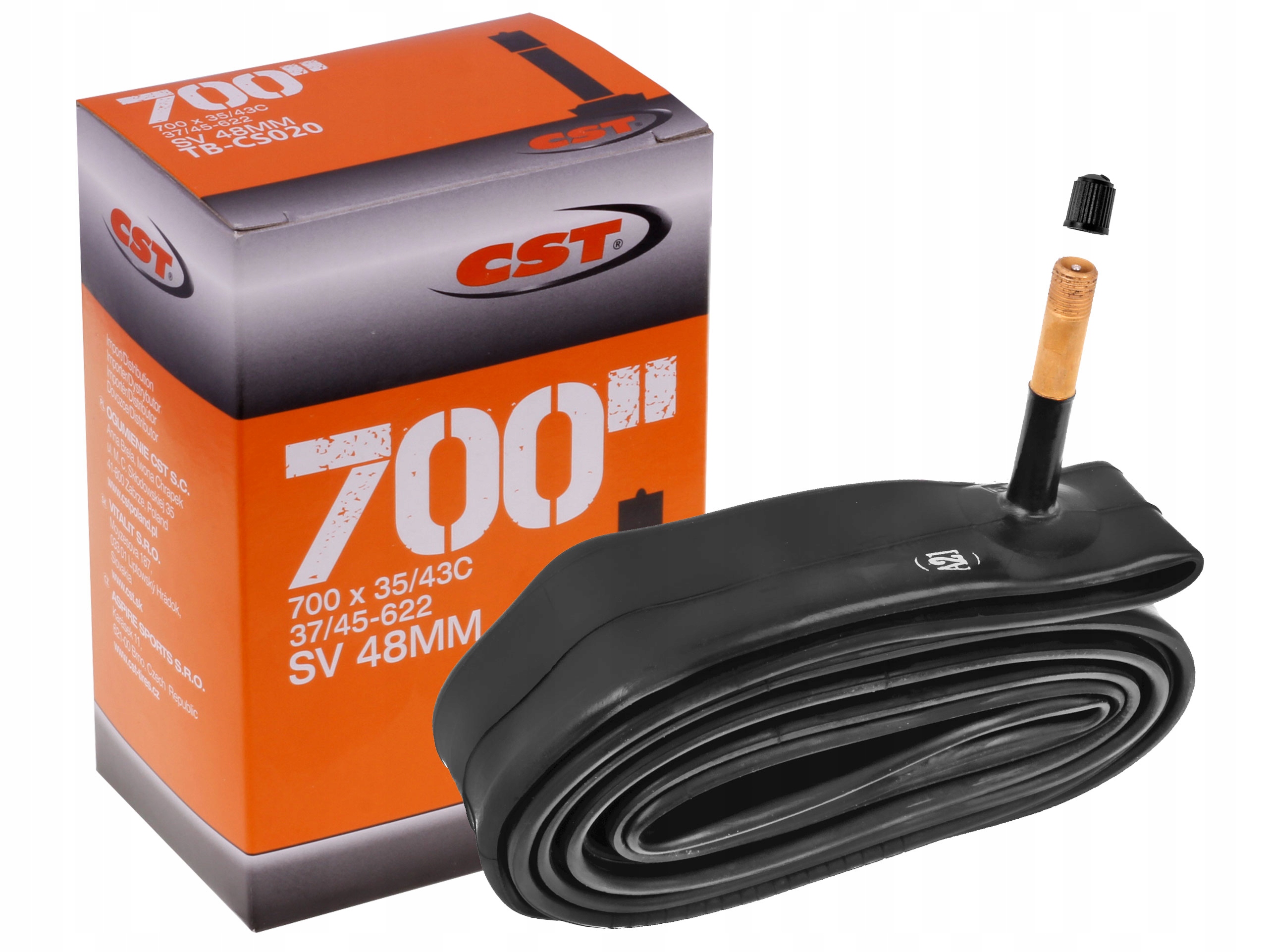 

Dętka Cst 700X35c/38c-43C Av 48mm TB-CS020