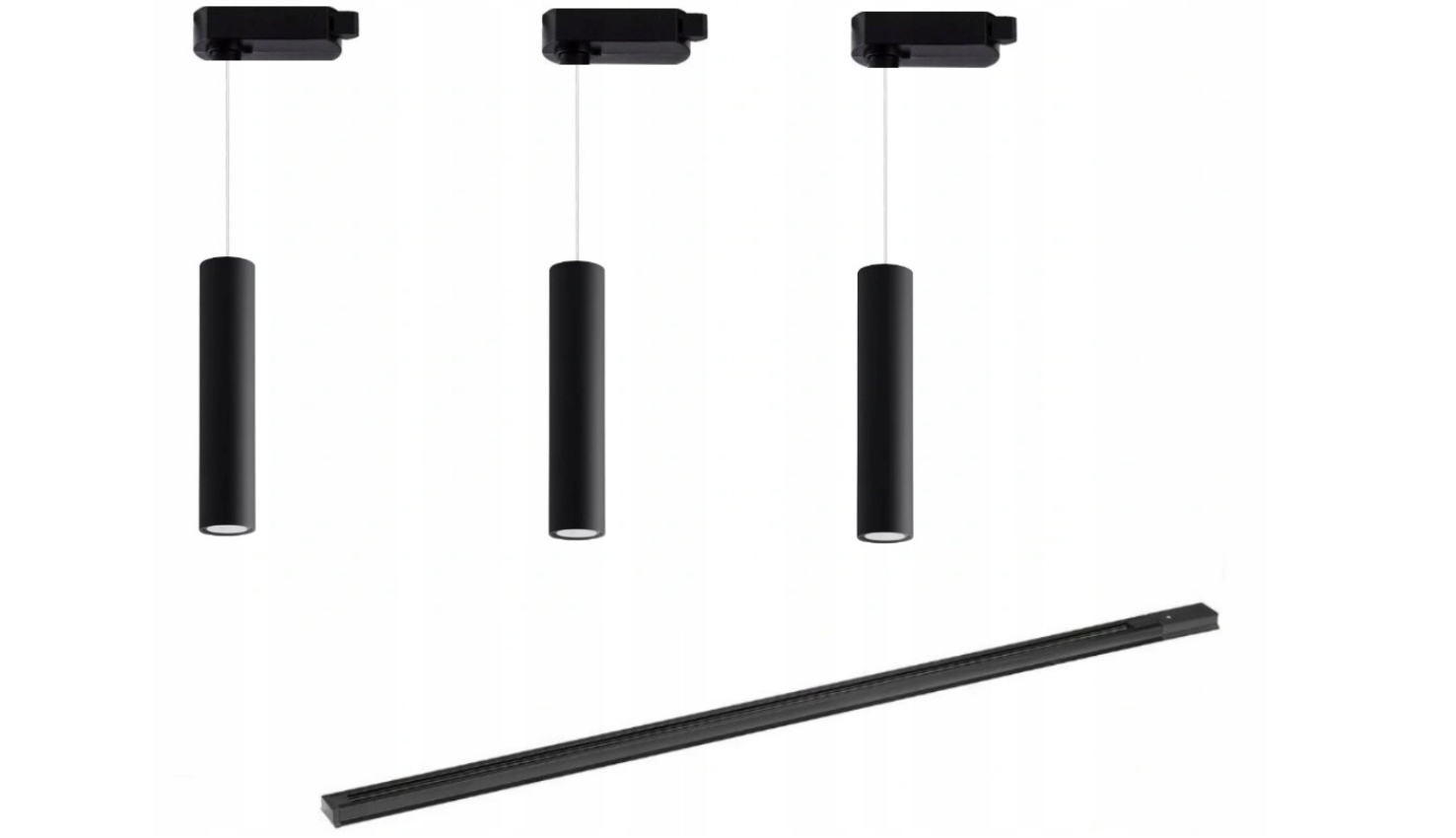 Sada 3 x Led lampa, záves nad stôl GU10 na koľajnicu