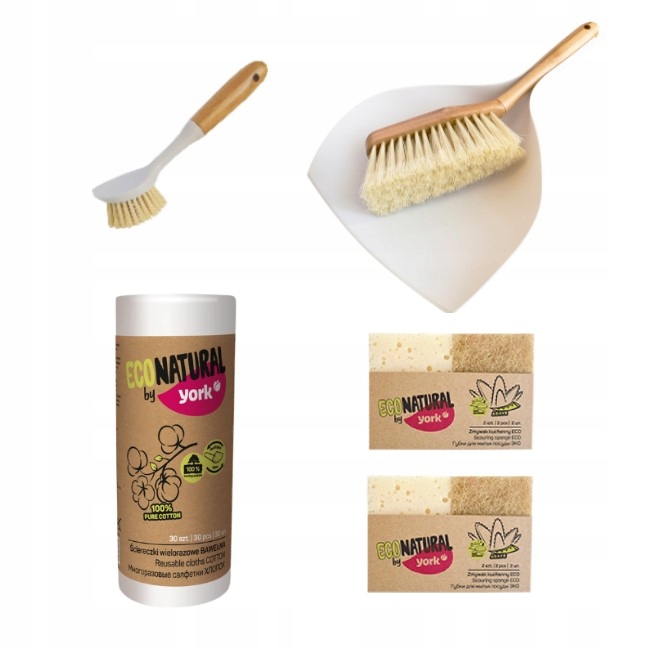 

Eco Natural zmiotka szufelka, ścierka, Zestaw Eko