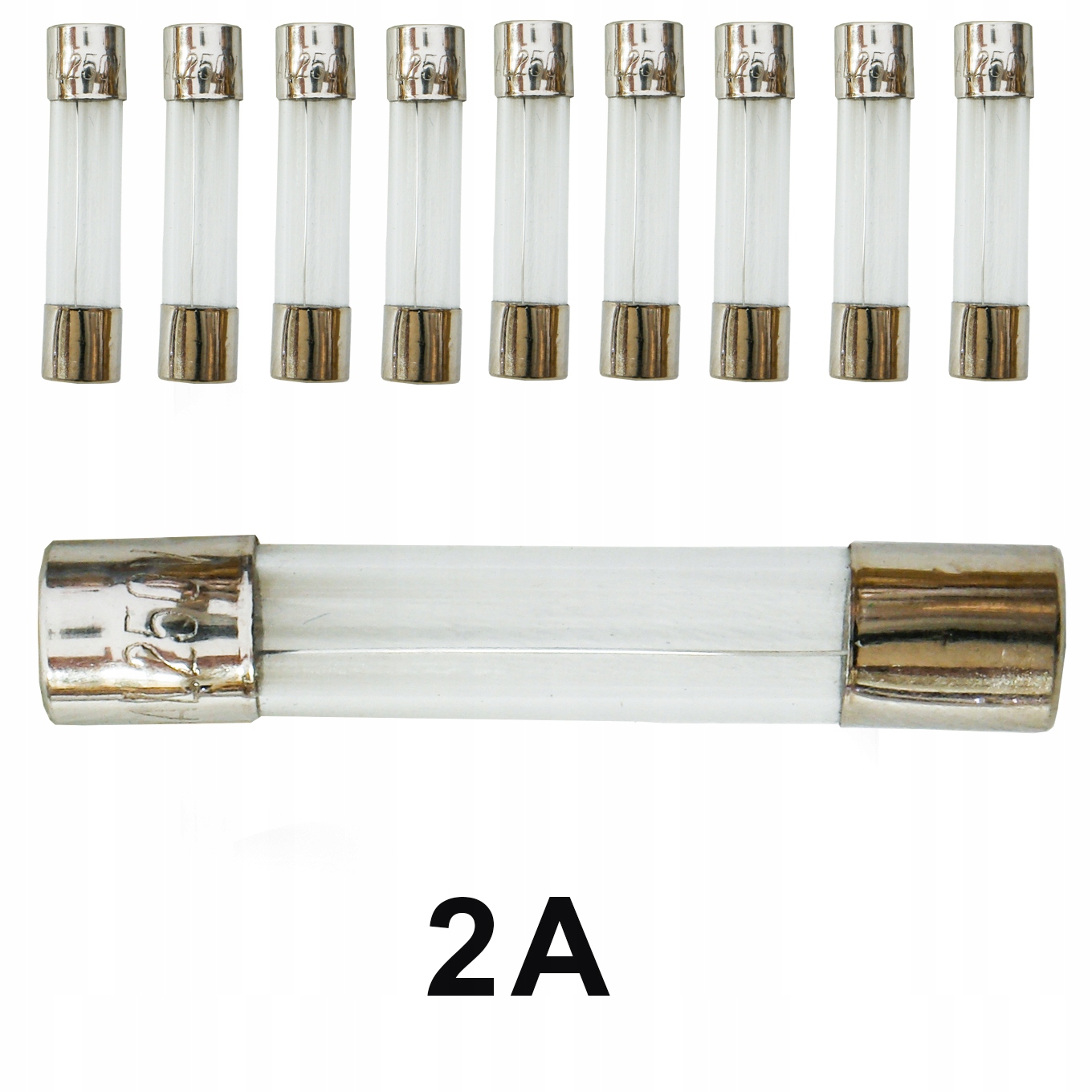 

Bezpiecznik szklany Tv Wta 2A 30mm 10szt led