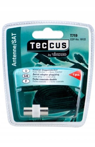 Vivanco Łącznik Gniazdo Iec Kabla Koncentrycznego