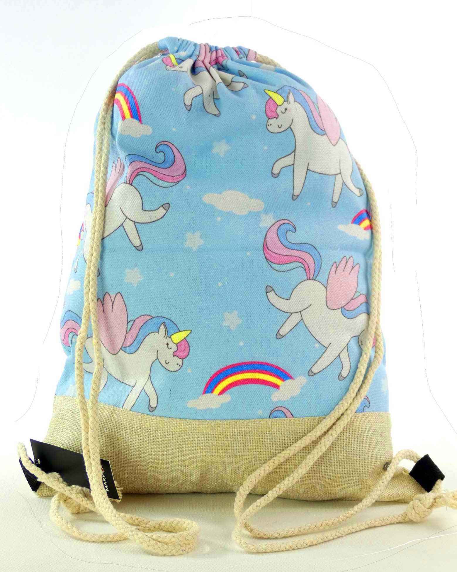 

Mocny duży worek plecak torba Jednorożec Unicorn