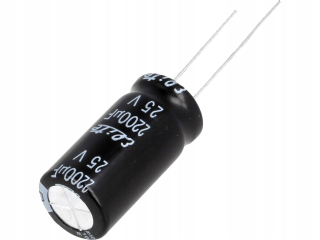 

PF1E222MNN1225 Kondensator 2200uF 25VDC 12x25mm
