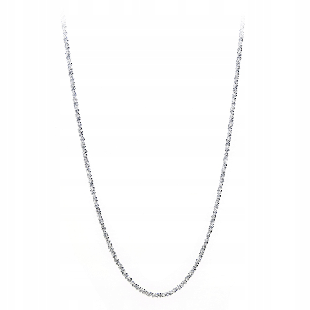 

Piękny srebrny Łańcuszek Śnieżek 45 cm p 925