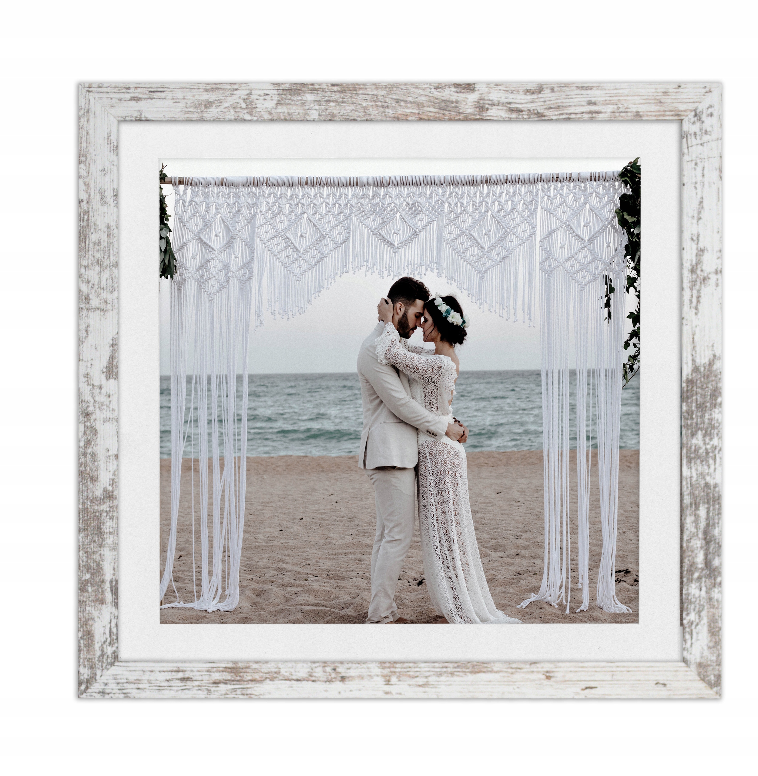 

Ramka kwadratowa Italia zdjęcie 30x30 antyk+passe