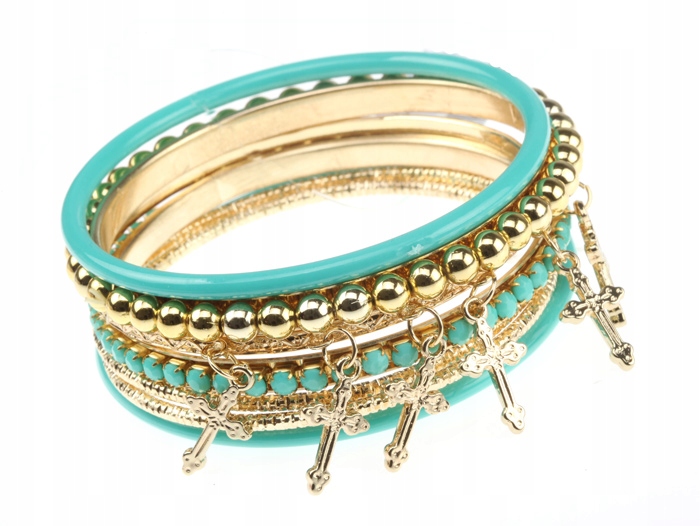 

H2062 Bransoletka Metal MIX Orientalna Bg