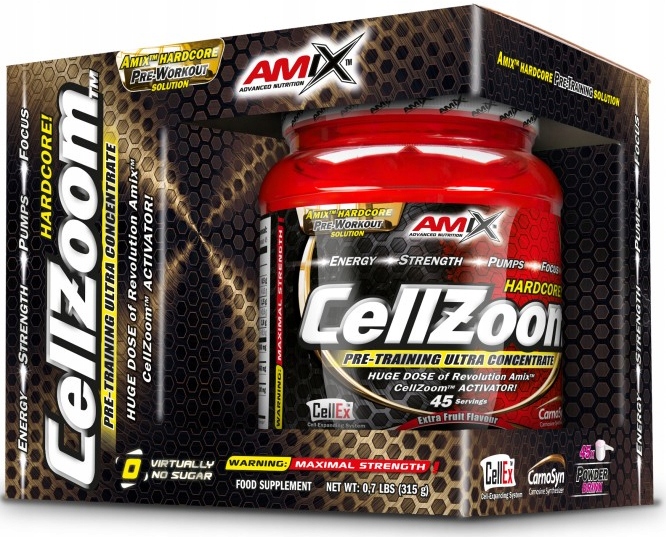 Amix CellZoom Hardcore 315g ovocný punč