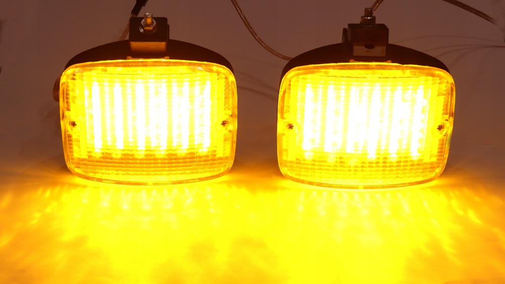ET48FL - Светодиодные стробоскопы желтый / оранжевый супер яркий 12V
