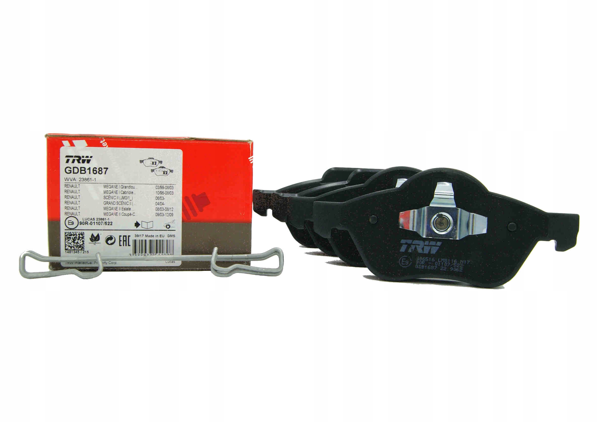 

Trw Klocki Hamulcowe Przód Scenic II Megane II