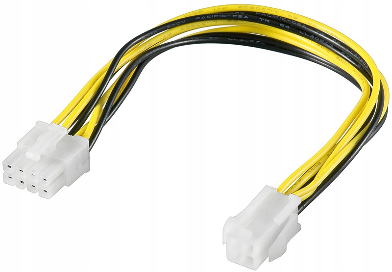 

Kabel Akyga cpu zasilający P4 4 pin do P8 4+4pin