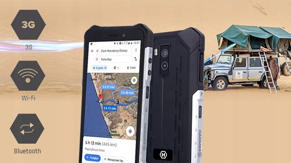 HAMMER Iron 3 5.5'' IP68 16GB GPS Dual Sim 4400mAh Funkcje tethering (hot-spot)