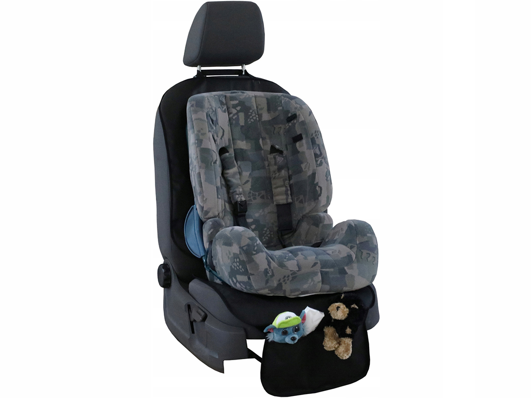 MATA OCHRONNA POKROWIEC POD FOTELIK SAMOCHODOWY PL Kolor czarny