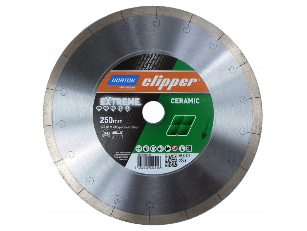 Kotouč na řezání dlaždic Norton Clipper 250x25,4 mm