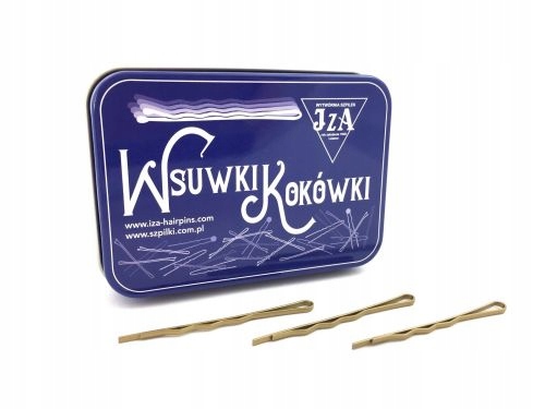 

Wsuwki złote, karbowane 60mm/180 szt.