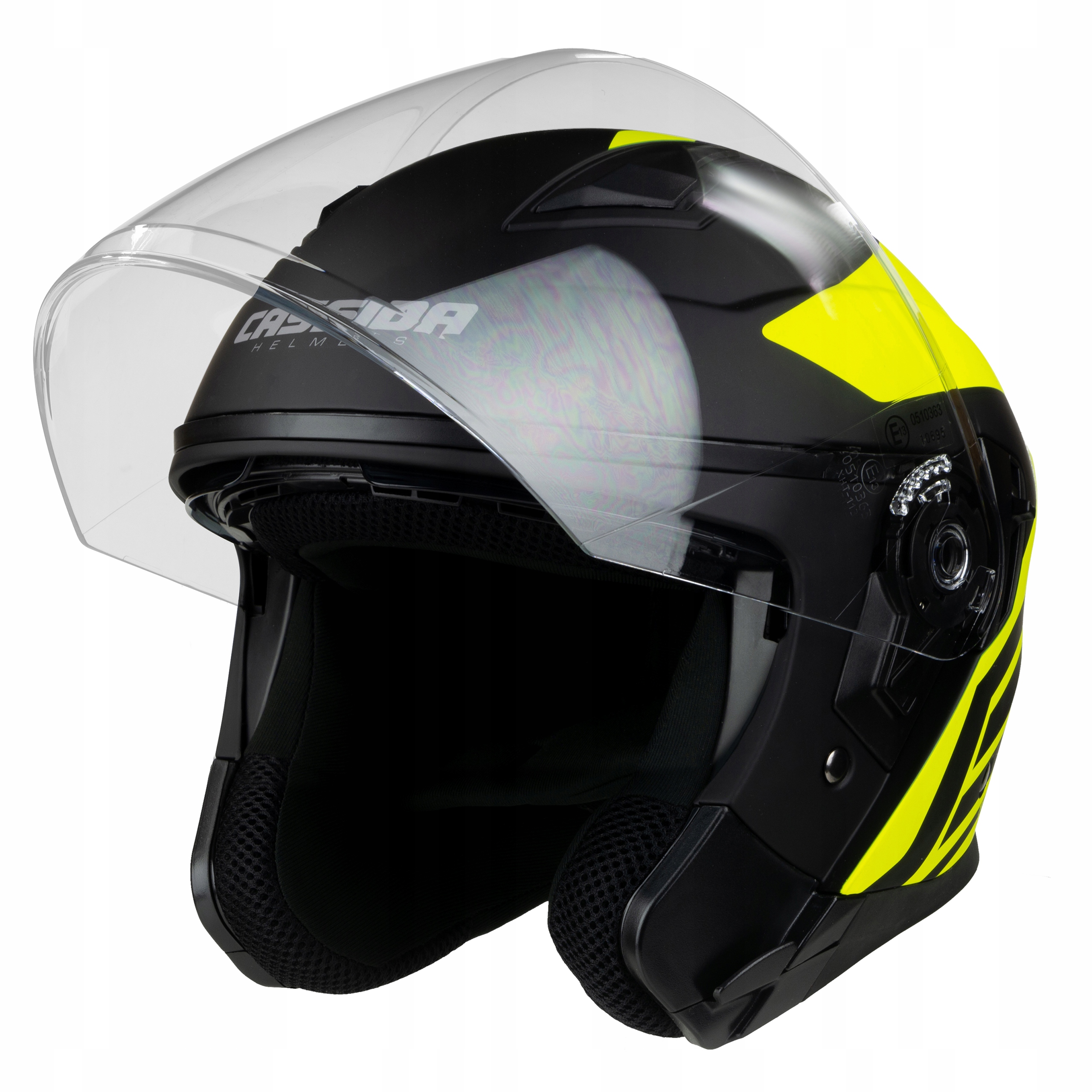 KASK MOTOCYKLOWY WZMOCNINA SZYBA JET CASSIDA NEW S Rodzaj lakieru matowy