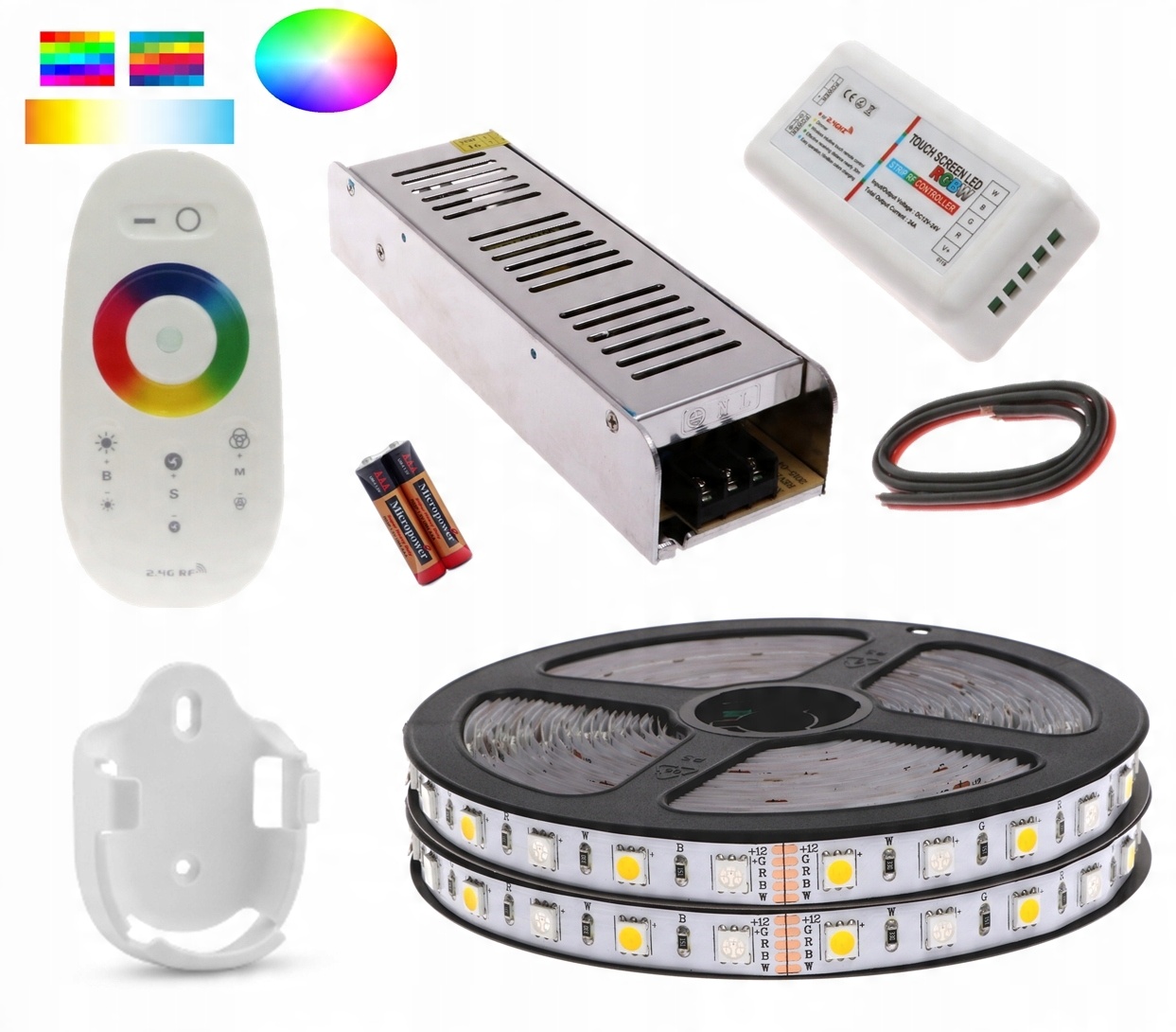 

Zestaw Led Rgbw 10m Taśma 5050 Dotyk
