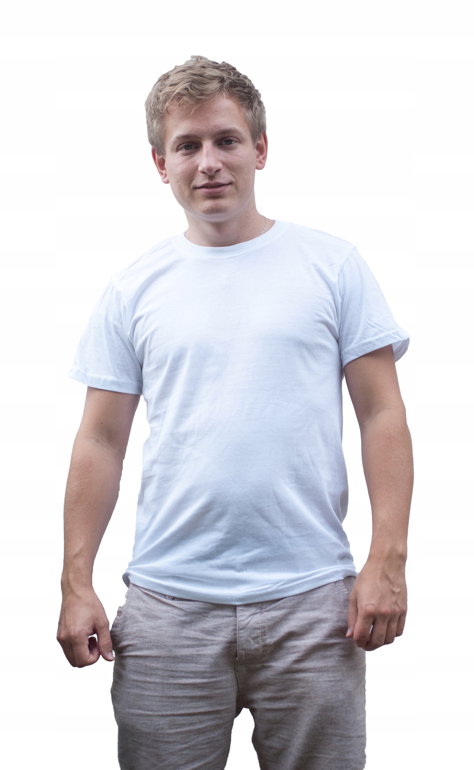 

Koszulka Męska T-shirt Biała Rozmiar L
