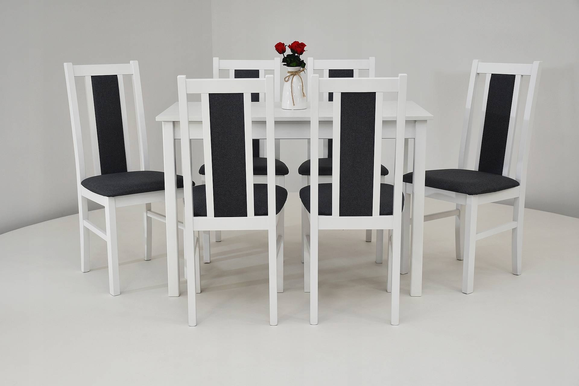 MAŁY STÓŁ DO KUCHNI MAX 2 + 6 KRZESEŁ BOS14 Liczba elementów w zestawie 8