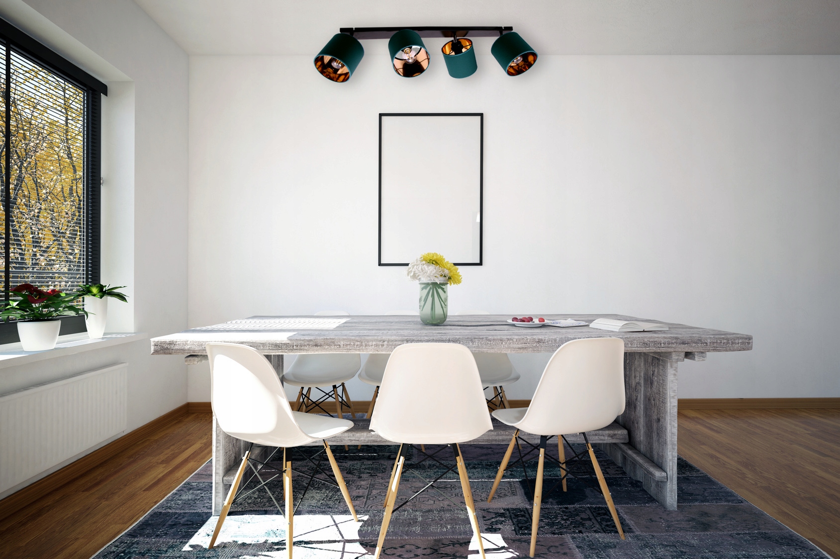 LAMPA WISZĄCA SUFITOWA ŻYRANDOL ZŁOTA PLAFON LED Głębokość produktu 15 cm