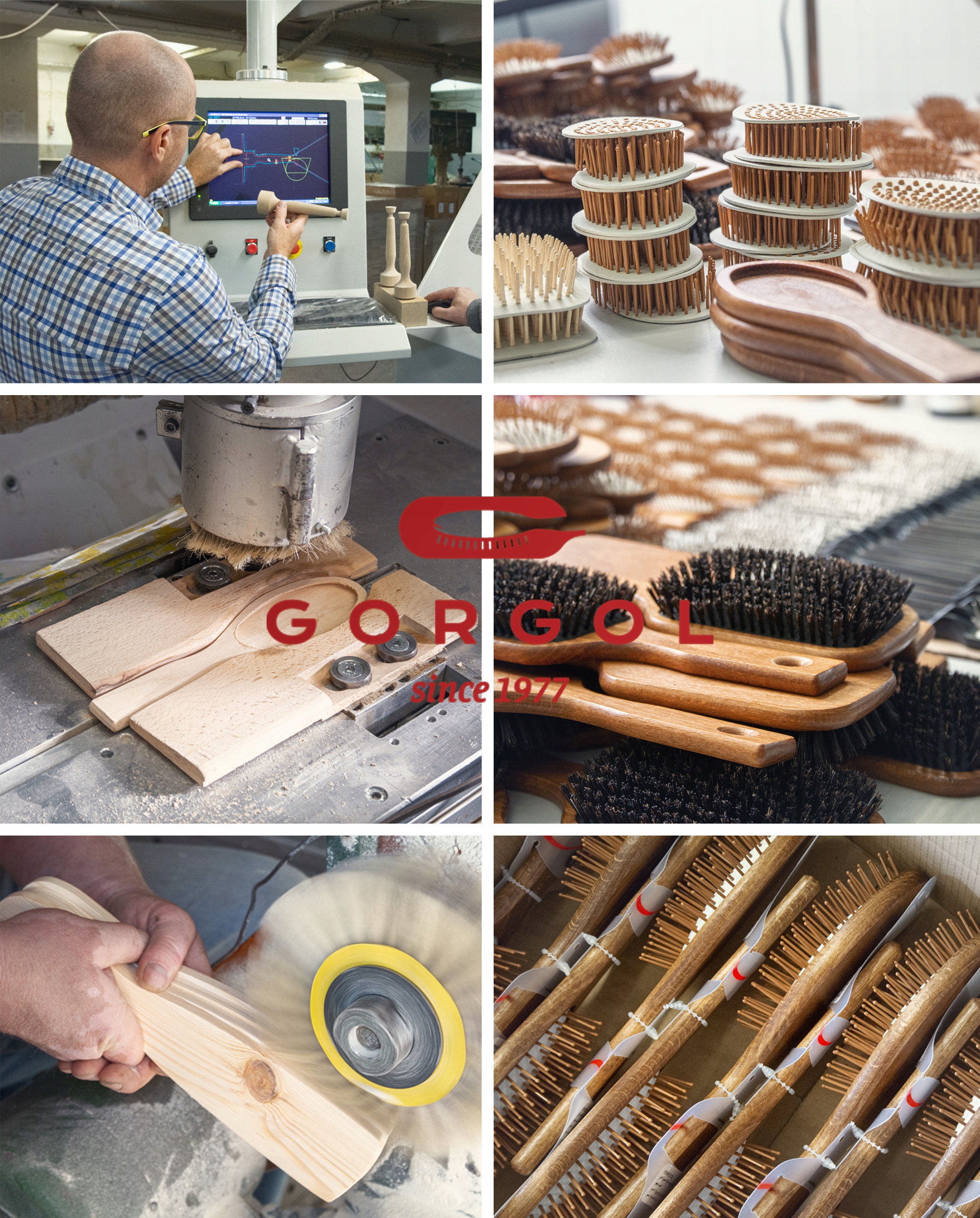 SZCZOTKA DO WŁOSÓW DUŻA SOFT TOUCH GORGOL Kolor dominujący biel