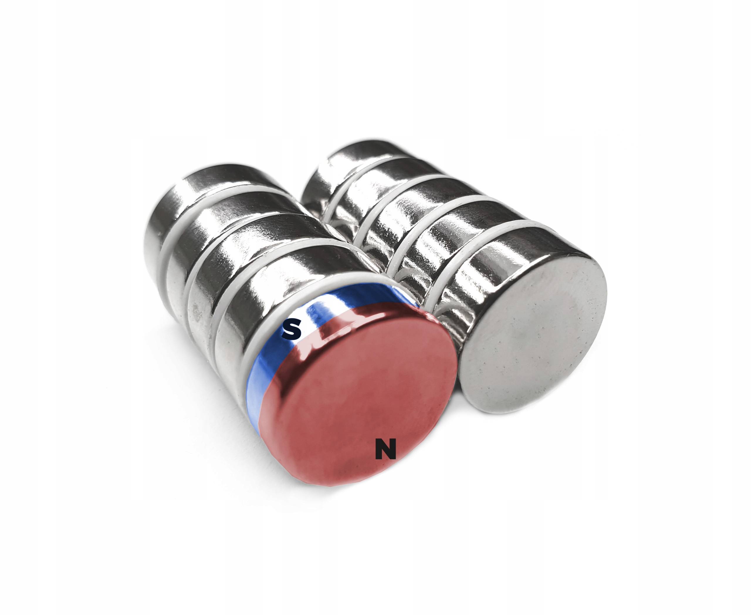 MAGNES Neodymowy Walcowy 8x15 mm OKRĄGŁY SILNY MOCNY N42 KRĄŻEK 8/15 Wałek Marka Tomar