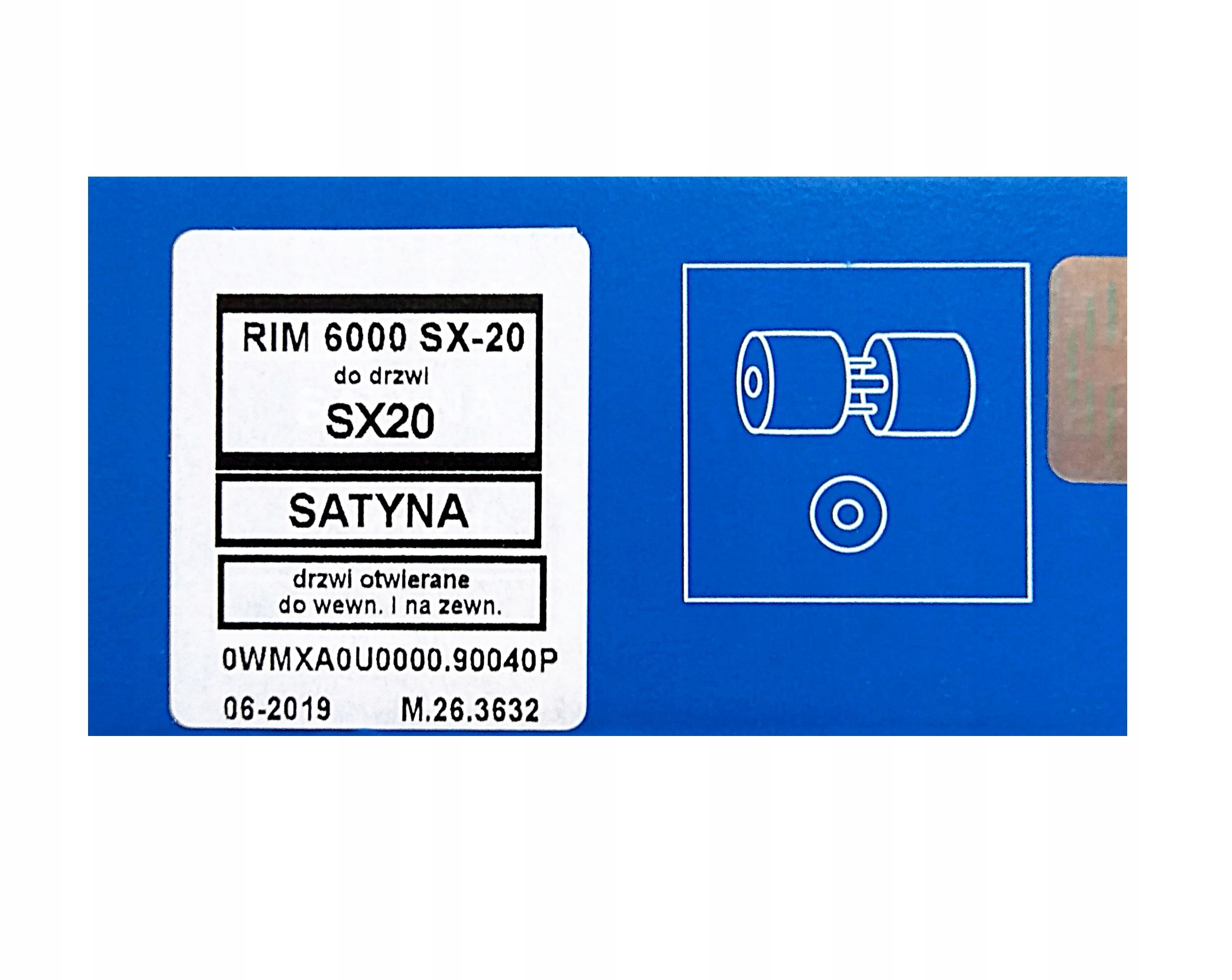 wkładka GERDA Star SX RIM 6000 SX (nowy typ), 4 klucze Kod producenta WEW6000SX10