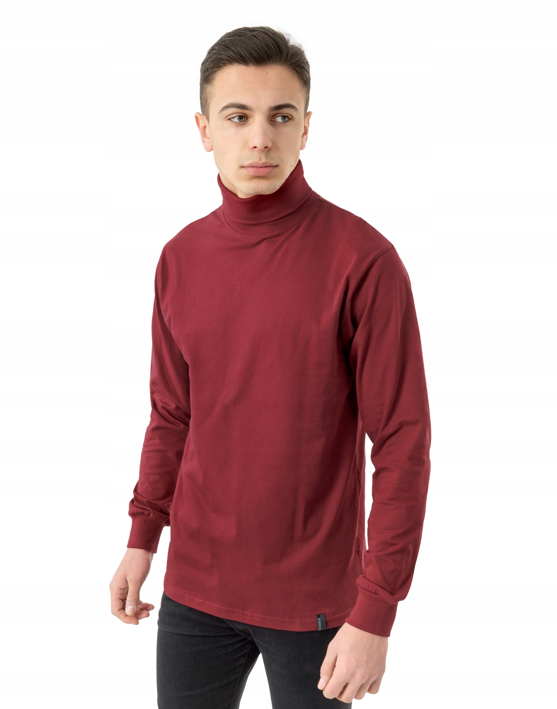 

Elegancki Golf Męski cienki sweter Arek L burgund