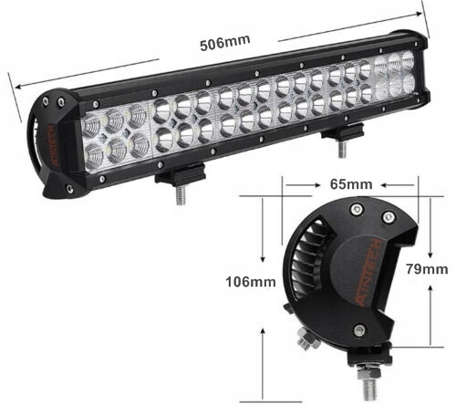 PANEL LAMPA LED 126W SZPERACZ HALOGEN OFF ROAD Parts manufacturer n Aint