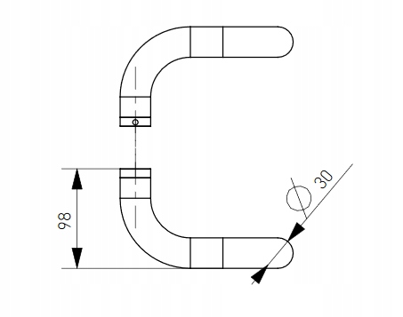 WALA ANTABA POCHWYT UCHWYT DRZWIOWA DO DRZWI BRĄZOWY Marka Wala