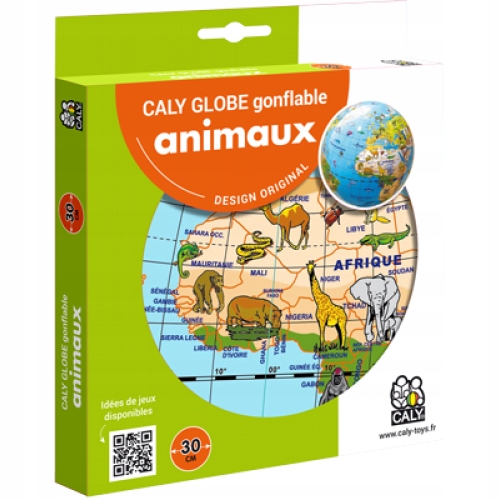 GLOBUS PIŁKA DMUCHANA ANIMALS ZWIERZĘTA 30 CM CALY Język angielski